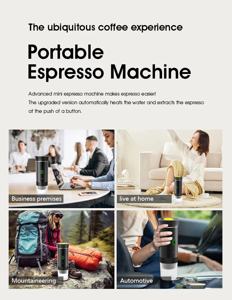 Wireless Portable Espresso Machine - 3-in-1 Travel Coffee Maker™