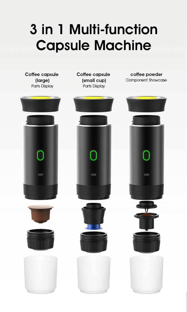 Wireless Portable Espresso Machine - 3-in-1 Travel Coffee Maker™